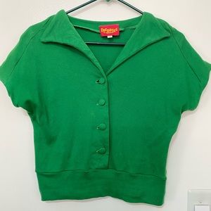 Freddies of Pinewood Poison Ivy Parisienne Top beatnik 50s 60s style crop top